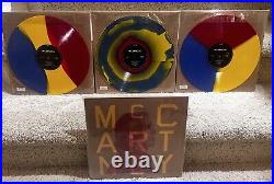 McCartney III 3x3 vinyl complete set of all 3 variants striped-triangle-splatter