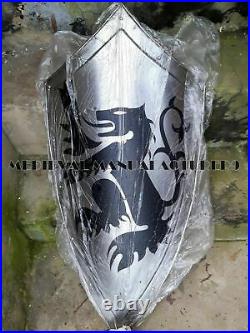 Medieval Dragon Knight Shield All Metal Handcrafted Armor Shield Sca Gift Item