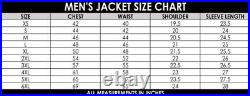 Men's Indian Brown Motorcycle Removeable Lining Genuine Cowhide Riding Jacket