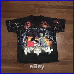 Metallica First Five Albums Vtg 90's XL Shirt 1991 RARE All Over Print Brockum