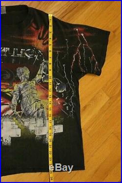 Metallica First Five Albums Vtg 90's XL T Shirt 1991 RARE All Over Print Brockum