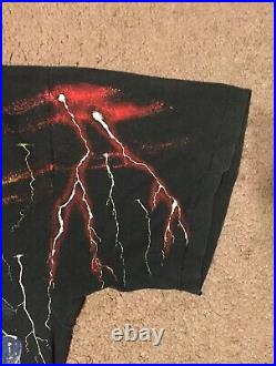 Metallica Rare 90's Vintage All Over Print 5 Albums T-shirt 1991 Wild Oats XL