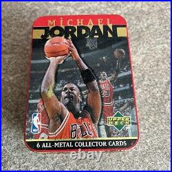 Michael Jordan 6 All Metal Collector Cards Chicago Bulls 90's Basketball