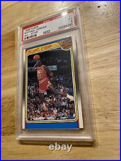 Michael Jordan PSA 5 EX 1988 Fleer All Star ICONIC DUNK INVEST Against INFLATION