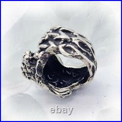 Mighty Lightning Lion Sterling Silver Ring