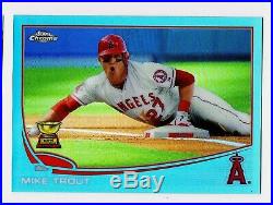 Mike Trout 201 Topps CHROME ALL STAR ROOKIE CUP BLUE REFRACTOR #1 Ser#2/199 HTF