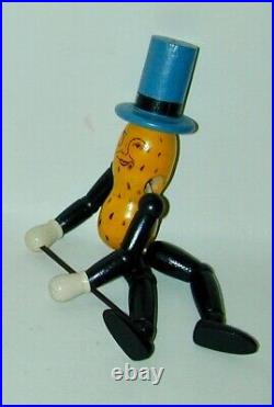 Mister Peanut All Wood Advertising Premium Doll 8 1/2 Jaymar 1930s