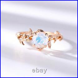 Moonstone Engagement Ring All Sizes Available 14K Rose/YellowithWhite Gold Color