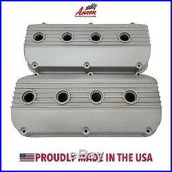 Mopar 392 Hemi All Fins Valve Covers As Cast Die-Cast Aluminum Ansen USA