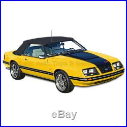 Mustang Convertible Top (83-90 All Models) Black Vinyl with Tinted Glass Window