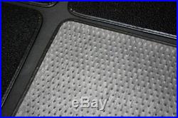 NEW! 1982-1992 Camaro Floor Mats Black Carpet Embroidered Script Silver on all 4