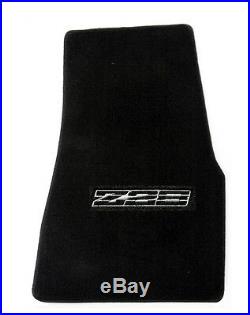 NEW! 1982-1992 Camaro Floor Mats Black Set of 4 Carpet Embroidered Z28 on ALL 4