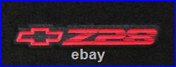 NEW 1982 2002 Camaro Floor Mats Gray Carpet Embroidered Z28 Logo Red on All 4