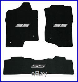 NEW 2002-2006 Trailblazer Floor Mats Black Carpet Embroidered SS Logo Silver all