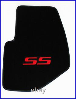 NEW! 2002-2007 Chevy TrailBlazer Floor Mats Black Embroidered SS Logo Red All 4