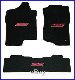 NEW! 2007-2009 Trailblazer Floor Mats Black Carpet Embroidered SS Logo Red all 3