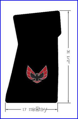 NEW! BLACK FLOOR MATS 1970-1981 PONTIAC FIREBIRD Embroidered Logo Set ALL 4