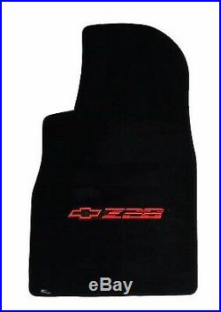NEW! BLACK FLOOR MATS 1993-2002 Camaro Embroidered Z28 Logo in Red on all 4 set