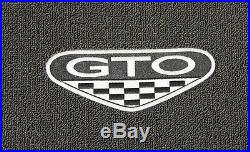 NEW! BLACK FLOOR MATS 2005-2006 PONTIAC GTO CREST Embroidered Logo on all 5 Set