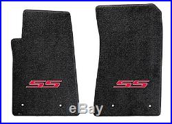 NEW! BLACK FLOOR MATS 2014-2017 SS Sedan Embroidered SS Logo in Red on all 4