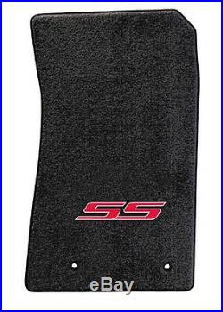 NEW! BLACK FLOOR MATS 2014-2017 SS Sedan Embroidered SS Logo in Red on all 4