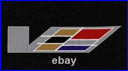 NEW! BLACK FLOOR Mats 2003 2007 Cadillac CTS V Series Flag logo set of 4 All