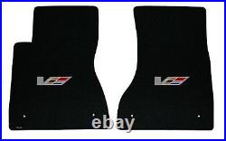 NEW! BLACK FLOOR Mats 2003 2007 Cadillac CTS V Series Flag logo set of 4 All