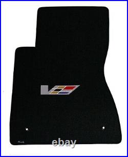 NEW! BLACK FLOOR Mats 2003 2007 Cadillac CTS V Series Flag logo set of 4 All