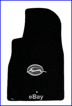 NEW! BLACK Floor Mats 2006-2014 Chevy Impala Embroidered Logo in Silver on all 4