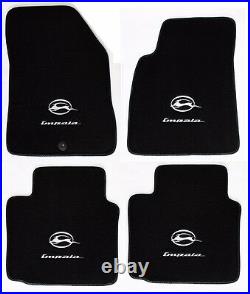 NEW! BLACK Floor Mats 2006-2014 Chevy Impala Embroidered Running Double Logo All