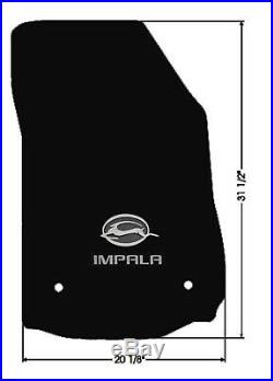 NEW! BLACK Floor Mats 2014-2020 Chevy Impala Embroidered Double Logo on All 4