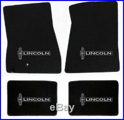 NEW! Black Floor Mats 1998-2010 Lincoln Town Car Embroidered star Logo on all 4
