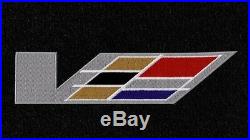 NEW! Black Floor Mats 2009-2014 Cadillac Sedan CTS V Series Flag logo All 4 Mats