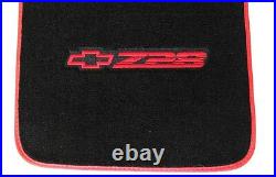 NEW! Carpet Floor Mats 1982-2002 Camaro Z28 Embroidered Logo / Red All 4 Binding