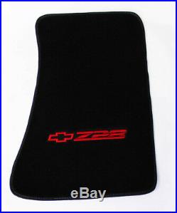 NEW! Carpet Floor Mats 1982-2002 Camaro Z28 Embroidered Logo in Red on All 4 Mat