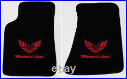 NEW! Carpet Floor Mats 1982-2002 PONTIAC FIREBIRD Trans Am Embroidered Logo All