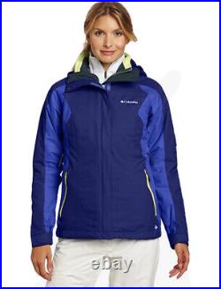 NEW Columbia 3 In 1 Womens Small Interchange Ski Jacket Waterproof Raincoat Tech