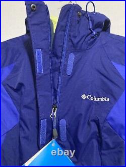 NEW Columbia 3 In 1 Womens Small Interchange Ski Jacket Waterproof Raincoat Tech