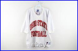 NOS Vintage 90s Champion Mens XL Ohio State University Football Jersey White USA