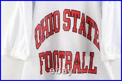 NOS Vintage 90s Champion Mens XL Ohio State University Football Jersey White USA