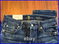 NWT 7 for all mankind ankle straight jeans, 27