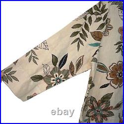 NWT Hot Cotton By Marc Ware Linen Pant Set Womens Size Large L Desert Floral New