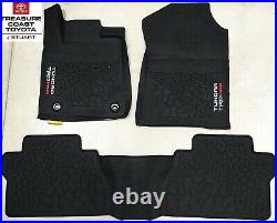 New Oem Toyota Tundra 2014-2021 Trd Pro All Weather Floor Liner 3pc Set