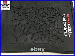 New Oem Toyota Tundra 2014-2021 Trd Pro All Weather Floor Liner 3pc Set