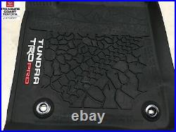 New Oem Toyota Tundra 2014-2021 Trd Pro All Weather Floor Liner 3pc Set