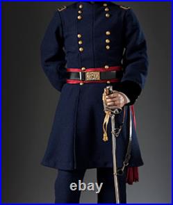 New United States Senator Civil War General Coat, Navy Blue Wool Men Coat