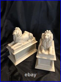 New York Public Library Lions Heavy Bookend Replicas Vtg. Beautiful Set MSRP $175