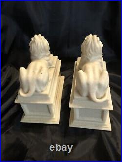 New York Public Library Lions Heavy Bookend Replicas Vtg. Beautiful Set MSRP $175