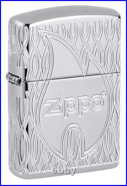 New ZIPPO Lighter BIG FLAME Exquisite All Round MULTICUT ARMOR High Polished