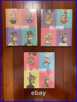 New and Sealed All Gone BAYC Bored Ape Yacht Club 3x Book Set Limited Edition
